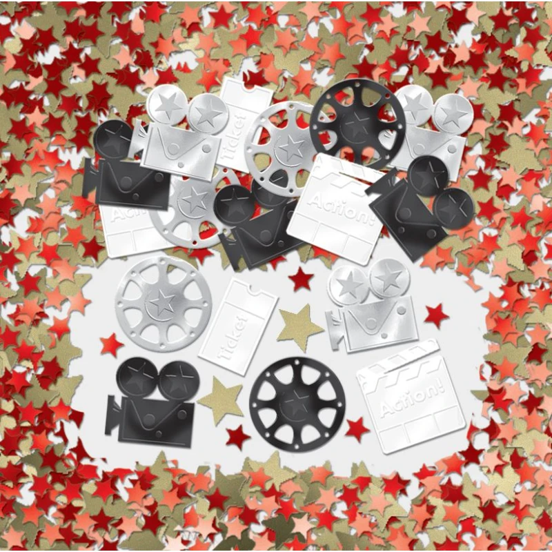 Amscan - Holly Wood Lights Camera Action Oscars Movie Party table Confetti Decoration - أمسكان