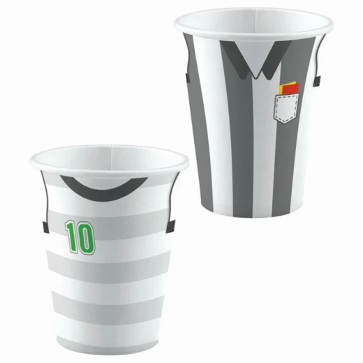 Amscan - Birthday And Party Football Paper Cups X8 pieces Amscan - Birthday And Party Football Paper Cups X8 pieces