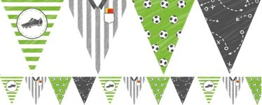 Amscan - Bunting Football Stadium Paper Decoration (4 meters) - أمسكان - Image 2