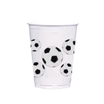 Amscan - Soccer Fan Plastic Cups X8 pieces - أمسكان
