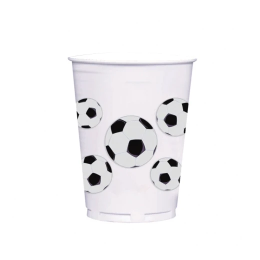 Amscan - Soccer Fan Plastic Cups X8 pieces Amscan - Soccer Fan Plastic Cups X8 pieces
