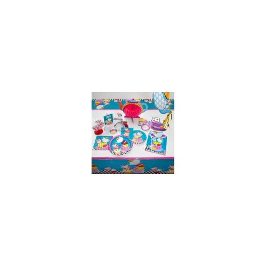 Amscan Mad Hatter Tea Party Plastic Tablecloth, 84x54 cm - أمسكان - Image 2