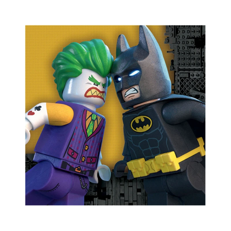 Amscan - Lego Batman Party Supplies Lunch Napkins Pack Of 16 - أمسكان