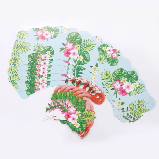 Unique - Paper Flamingo Pineapple Cake Toppers + Cupcake Wrappers DIY Party - يونيك - Image 4