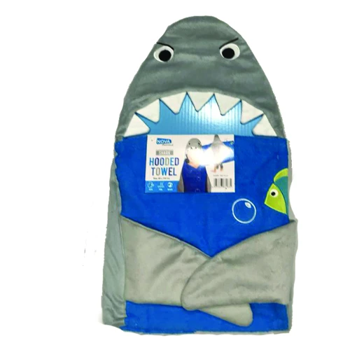 Nova Kids Hooded Towel, Shark - نوفا هوم - Image 2