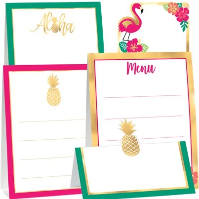 Amscan - Hawaiian Luau Aloha Buffets Decorating Kit (12 pc) Birthday Party Supplies Cards - أمسكان - Image 3