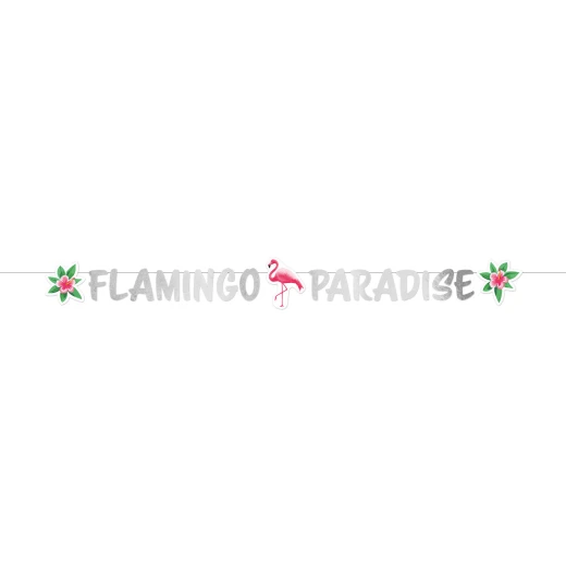 Amscan - Letter Banner Flamingo Paradise Paper 135 x 15 cm Amscan - Letter Banner Flamingo Paradise Paper 135 x 15 cm