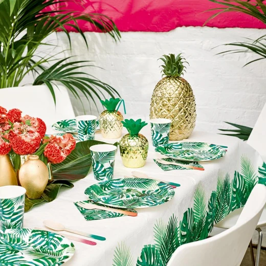 Talking Tables - Palm Tree Paper 8 Cups Tropical Hawaiian Party Theme X8 Cups - توكينغ تابلز - Image 2