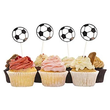 Amscan - Soccer Ball Cupcake Plastic Picks - 36 pcs - أمسكان - Image 2