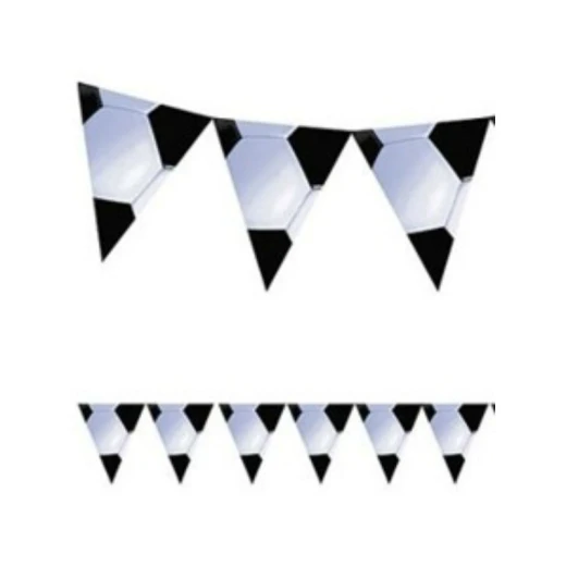 Amscan - Soccer Black and White 3.6 meters Flag Banner Party Decoration Amscan - Soccer Black and White 3.6 meters Flag Banner Party Decoration