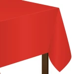 Amscan - Rectangular Apple Red Plastic Table Cover - أمسكان