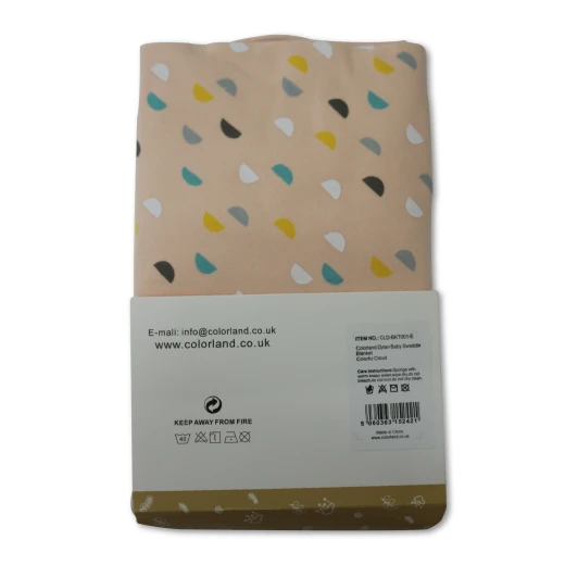 Colorland Dylan Baby Hooded Blanket - Colorful Cloud 1 Pc Per Pack - كولورلاند - Image 2