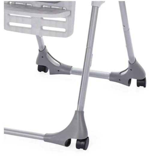 Chicco Polly Easy High Chair, 4 Wheels, Nature - تشيكو - Image 6