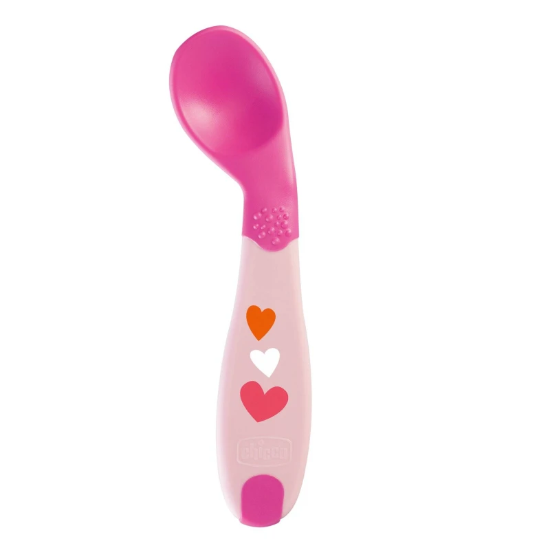 Chicco First Spoon, Pink Color, +8 months - Chicco