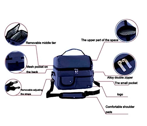 8L Cooler Bags Fit and Fresh Lunch Bag - Blue - جنيو ورلد - Image 5