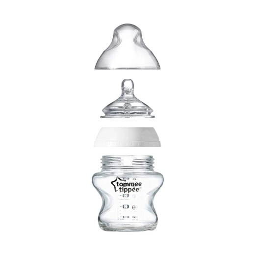 Tommee Tippee Closer To Nature Glass Bottle, 150 ml - Tommee Tippee - Image 2