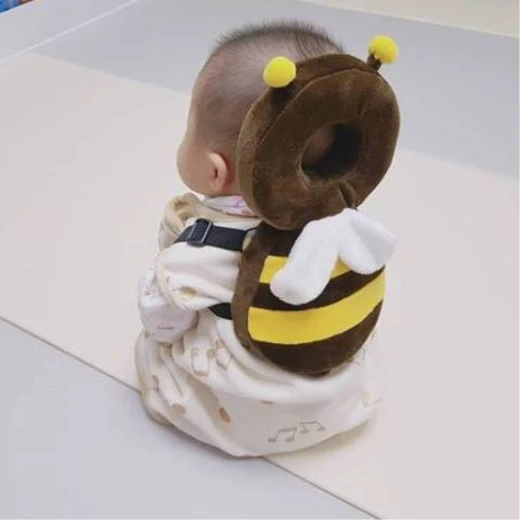 JJ Ovce Baby Head Protector, Brown Bee - جي جي أوفيتشي - Image 2