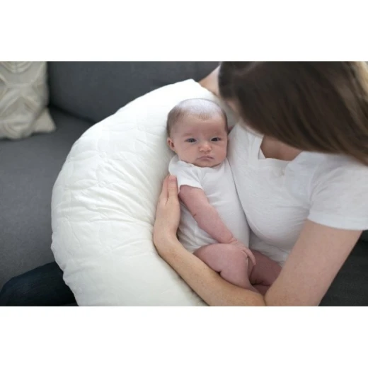 Dr Brown's Gia Angled Nursing Pillow with Cotton Cover - Grey Chevron - دكتور براونز - Image 6