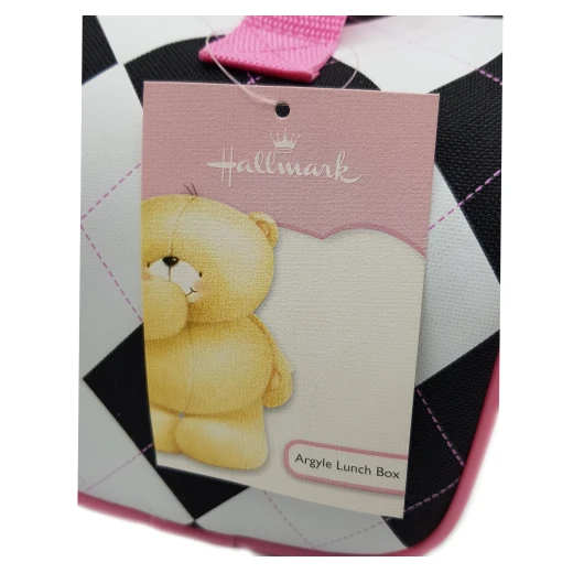 Hallmark Argyle Lunch Box, White and Black - هولمارك - Image 8