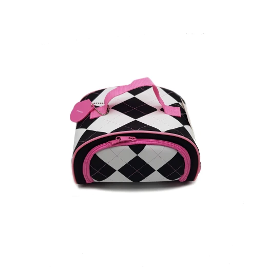 Hallmark Argyle Lunch Box, White and Black - هولمارك - Image 3