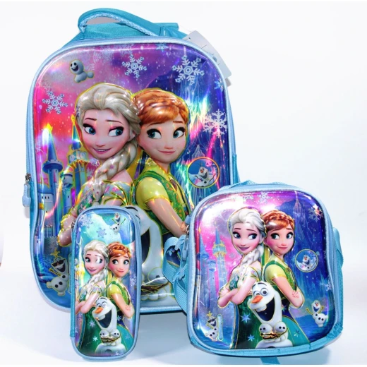 Set of School Backpack, Frozen, 3 pieces, 40 cm Set of School Backpack, Frozen, 3 pieces, 40 cm