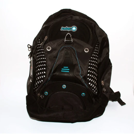 Amigo School Backpack, Black, 45 cm