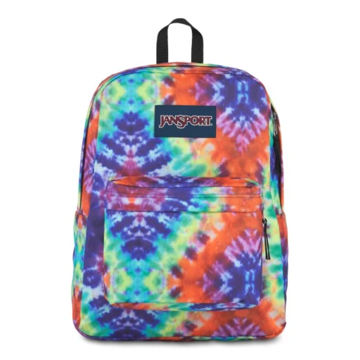 JanSport Superbreak Backpack, Red/Multi Hippie Days JanSport Superbreak Backpack, Red/Multi Hippie Days