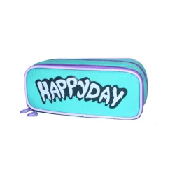 Happy Day Rectangle Pencil Case, Sky Blue