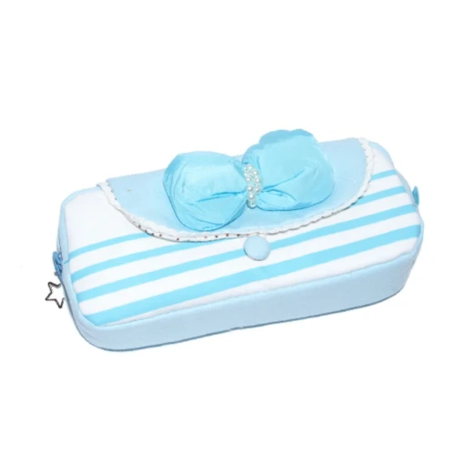 Rectangle Pencil Case, Purple or Blue - أزرق - Image 2