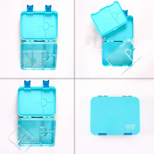 GenioWorld Bento Lunch Box 6 Compatment- Blue GenioWorld Bento Lunch Box 6 Compatment- Blue