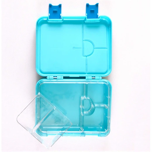 GenioWorld Bento Lunch Box 6 Compatment- Blue - جنيو ورلد - Image 3