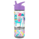 Stephen Joseph Flip Top Bottles With Snack Container - Llam - ستيفن جوزيف