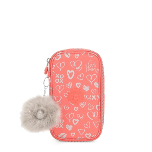 Kipling 50 Pens Hearty Pink Met Kipling 50 Pens Hearty Pink Met