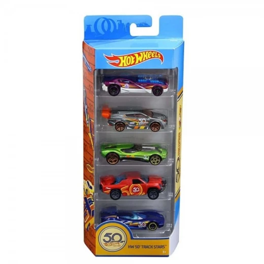 Hot Wheels® 50th Track Stars 5-Pack - Assortment - هوت ويلز - Image 2