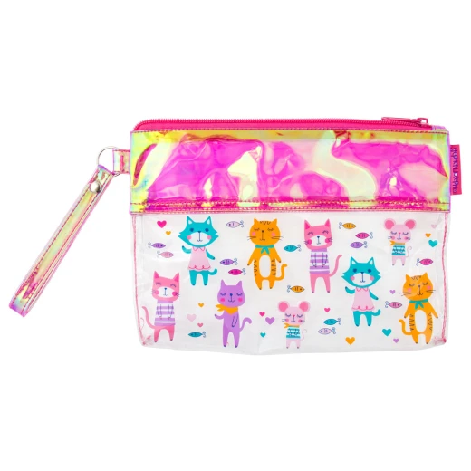 Stephen Joseph Iridescent Pouch Cats