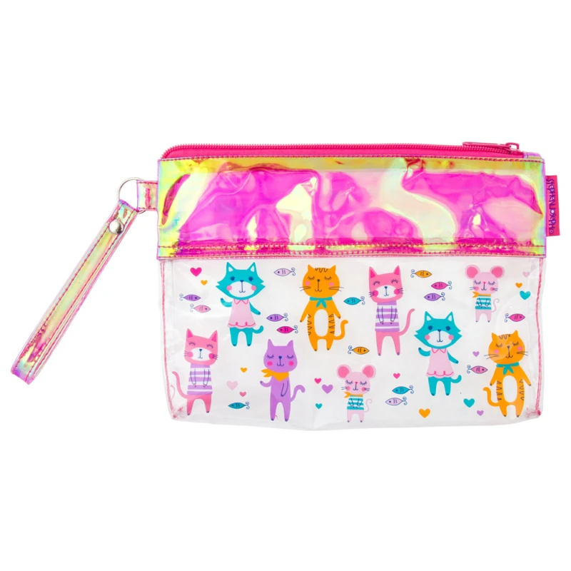 Stephen Joseph Iridescent Pouch Cats - ستيفن جوزيف