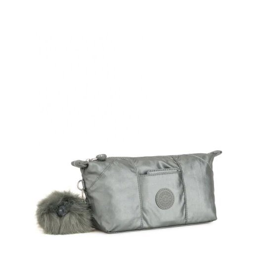 Kipling Art Pouch Metallic Stony - كيبلينج - Image 4