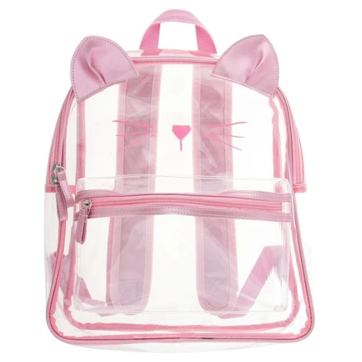 Stephen Joseph Clear Iridescent Backpack Cat 34 cm Stephen Joseph Clear Iridescent Backpack Cat 34 cm