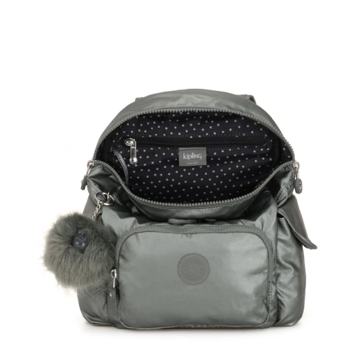 Kipling City Pack Mini Metallic Stony - كيبلينج - Image 5