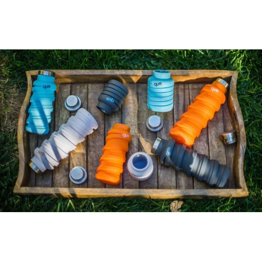 Que Collapsible Water Bottle, Sunbeam Orange, 590 ml - كيو - Image 3