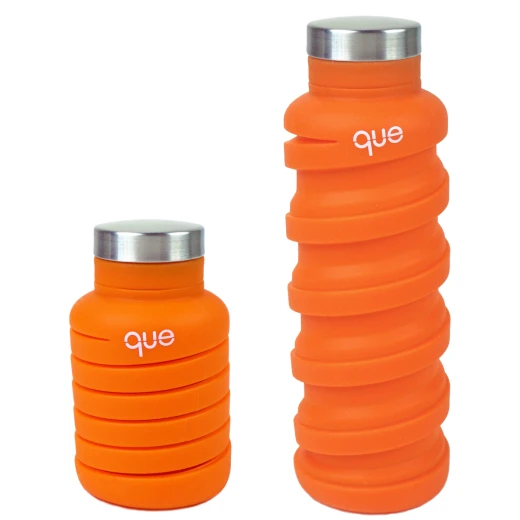 Que Collapsible Water Bottle, Sunbeam Orange, 590 ml - كيو - Image 5