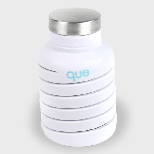 Que Collapsible Water Bottle, Glacier White, 355 ml - كيو - Image 3