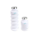 Que Collapsible Water Bottle, Glacier White, 590 ml - كيو
