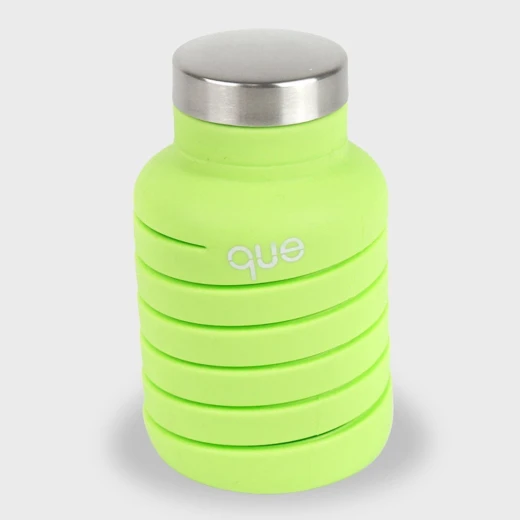 Que Collapsible Water Bottle, Key Lime Green, 355 ml - كيو - Image 3