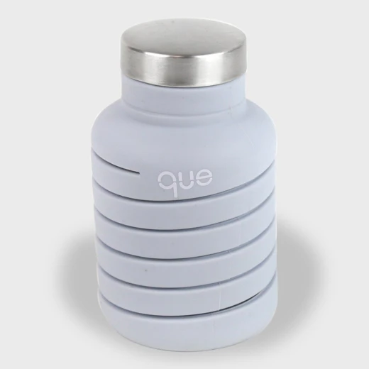 Que Collapsible Water Bottle, Cloudy Grey, 590 ml - كيو - Image 2