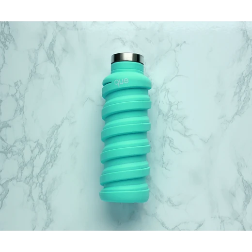Que Collapsible Water Bottle, Misty Mint, 355 ml - كيو - Image 6