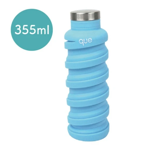 Que Collapsible Water Bottle, Iceberg, 355 ml Que Collapsible Water Bottle, Iceberg, 355 ml