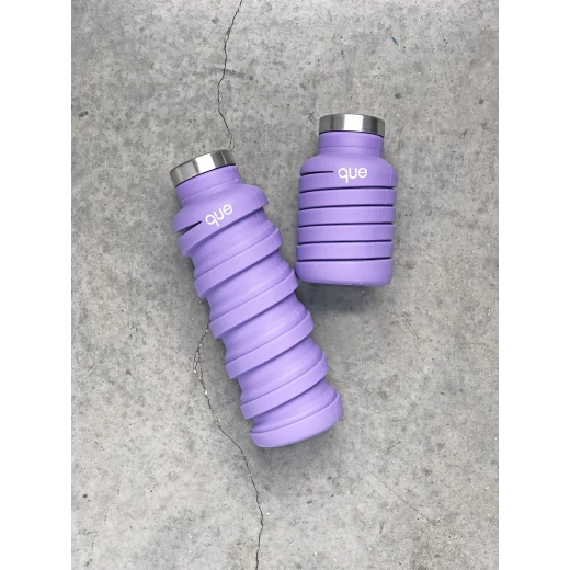 Que Collapsible Water Bottle, Violet Purple, 355 ml - كيو - Image 2