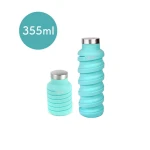 Que Collapsible Water Bottle, Misty Mint, 355 ml - كيو