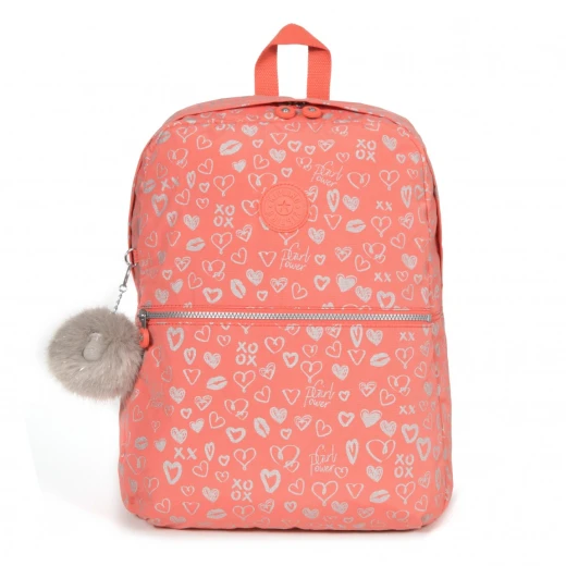 Kipling Emery Hearty Pink Met Kipling Emery Hearty Pink Met